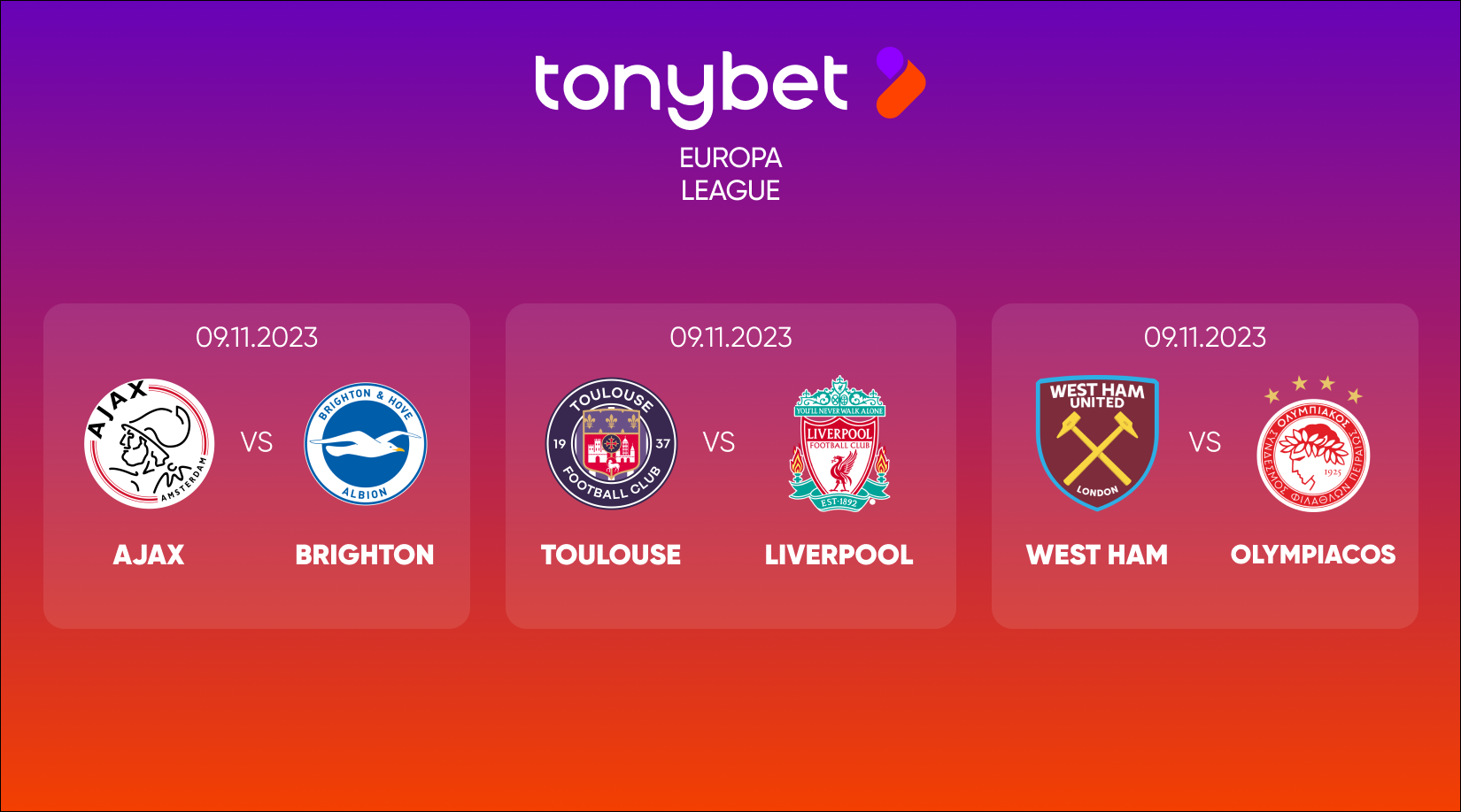 UEFA Europa League Matchday 4 Predictions: Ajax – Brighton, Toulouse – Liverpool, West Ham – Olympiacos