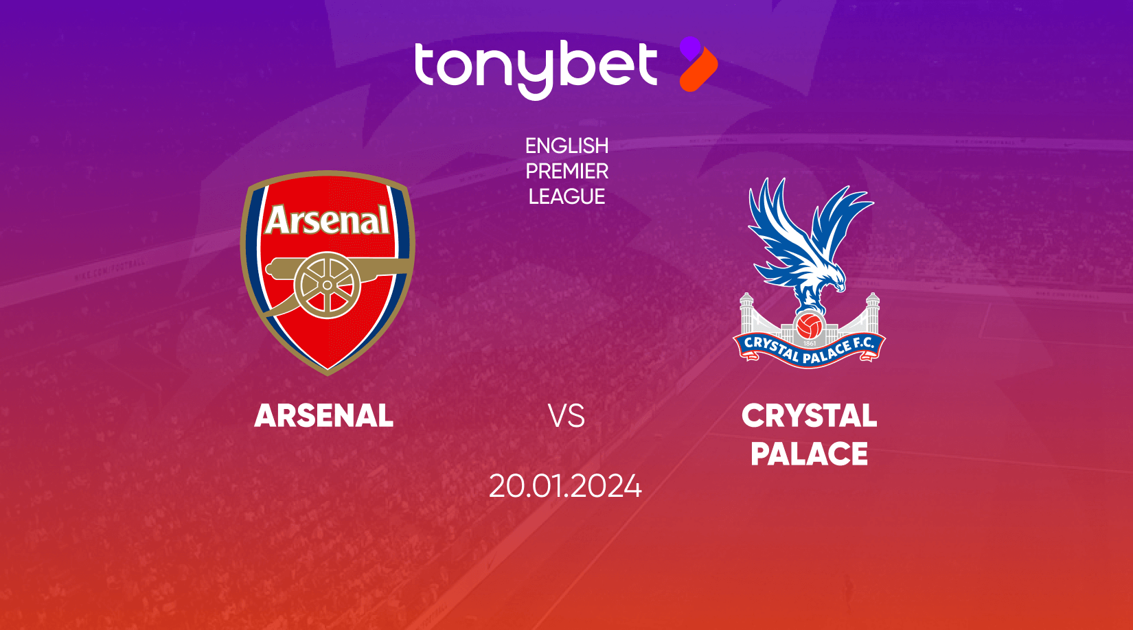 Arsenal vs Crystal Palace Prediction, Odds and Betting Tips 20/01/2024