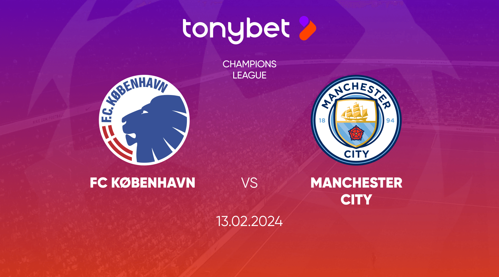 Copenhagen vs Manchester City Prediction, Odds and Betting Tips 13/02/2024