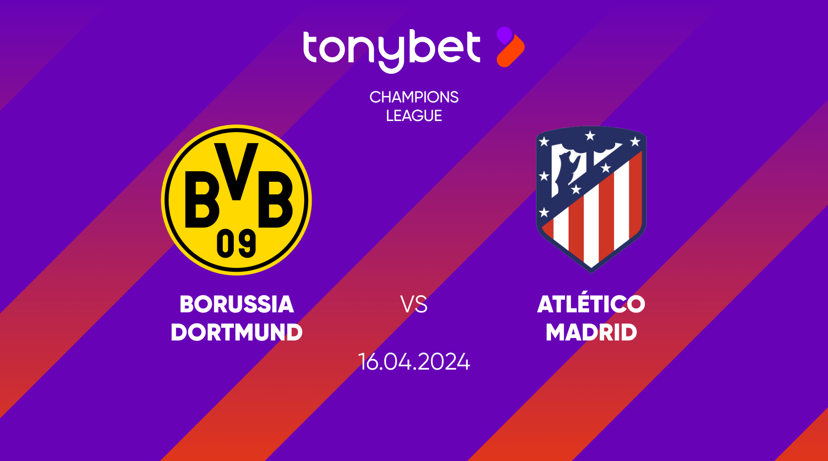 Borussia Dortmund vs Atlético de Madrid, Prediction, Odds and Betting Tips 16/04/2024