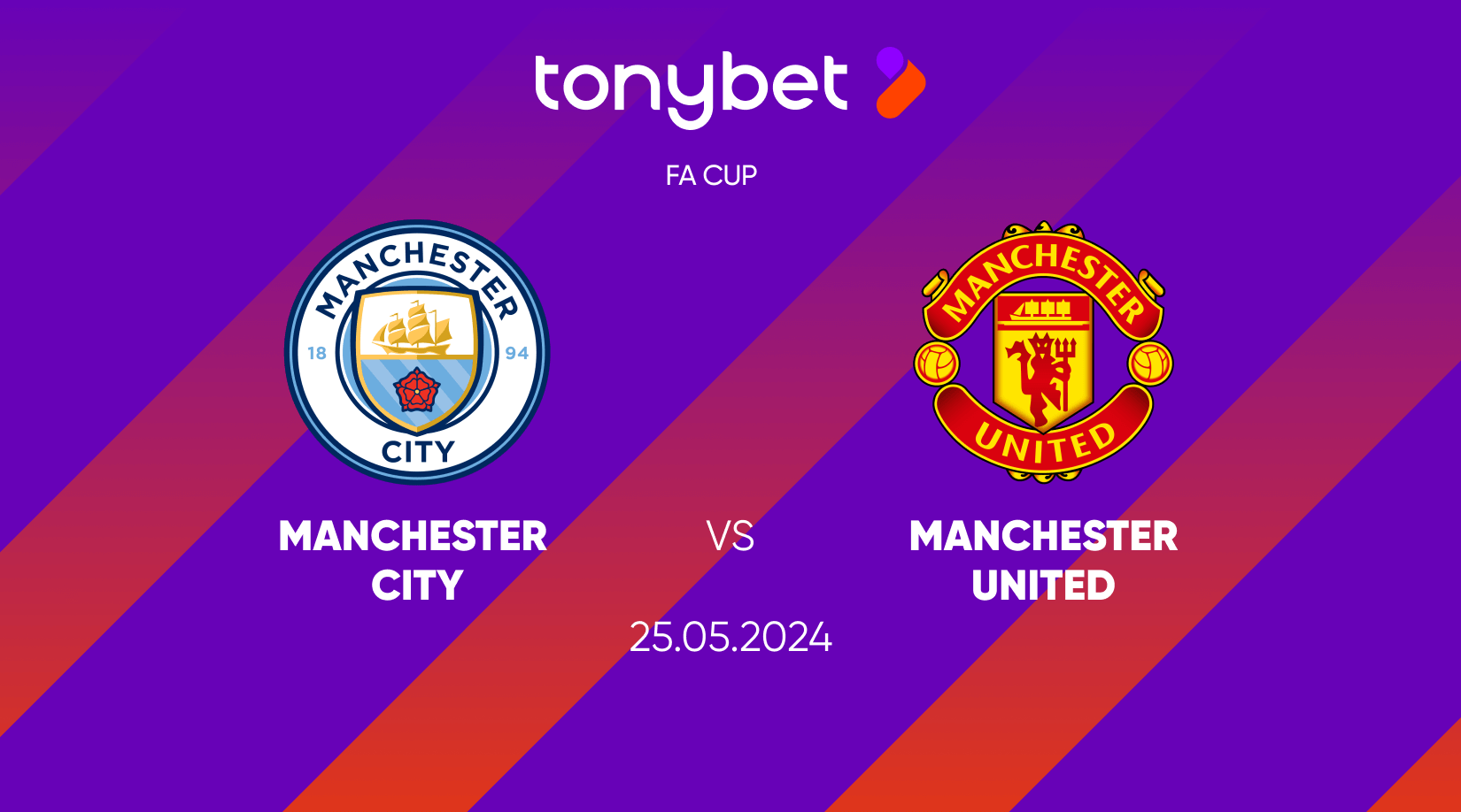 Manchester City vs Manchester United Prediction, Odds and Betting Tips 25/05/2024