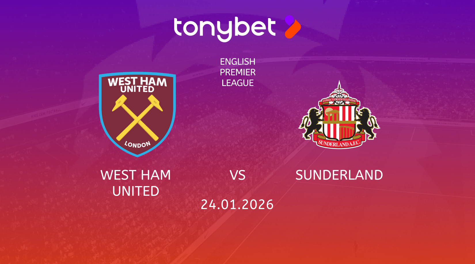 West Ham United vs Sunderland Prediction, Odds & SGP Picks (Jan 24)
