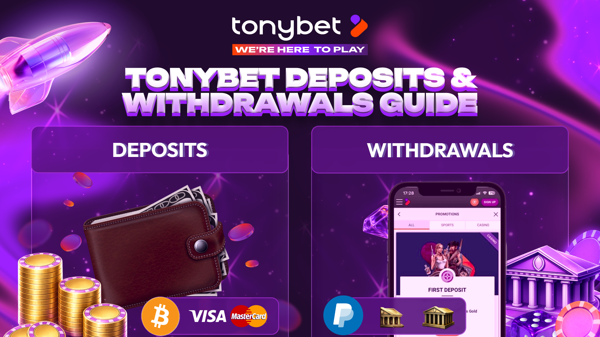 TonyBet Deposits & Withdrawals in Canada: Methods, Times & Tips