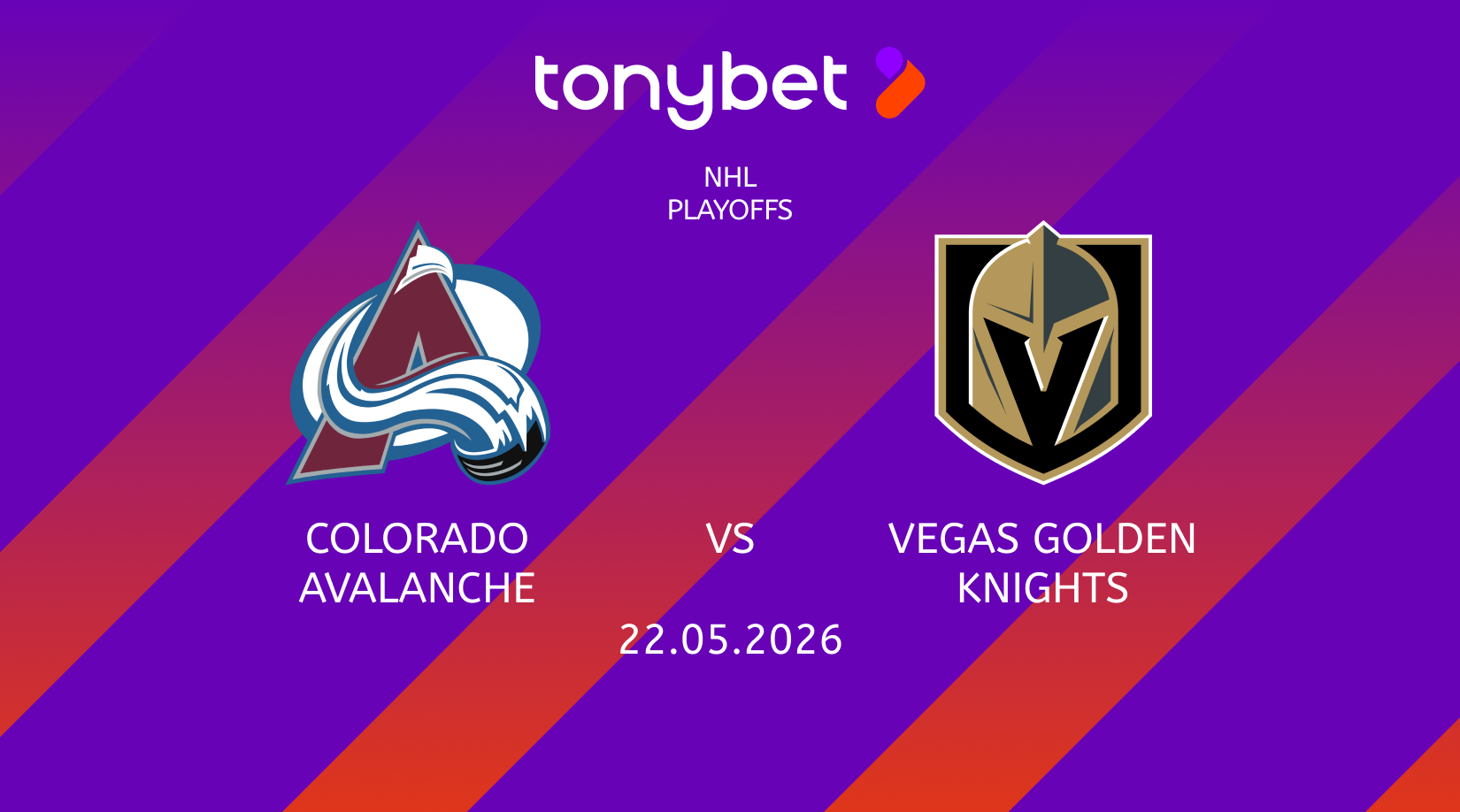 Colorado Avalanche vs Vegas Golden Knights Prediction: Moneyline, Props & SGP (May 22)