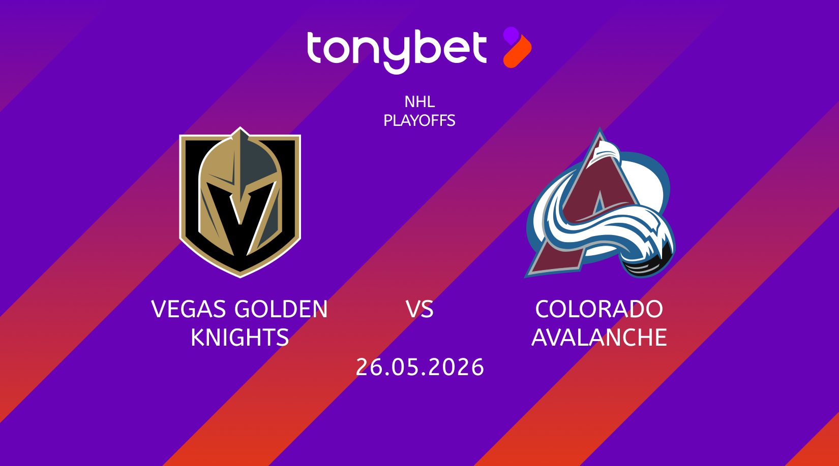 Vegas Golden Knights vs Colorado Avalanche Prediction: Moneyline, Props & SGP (May 26)