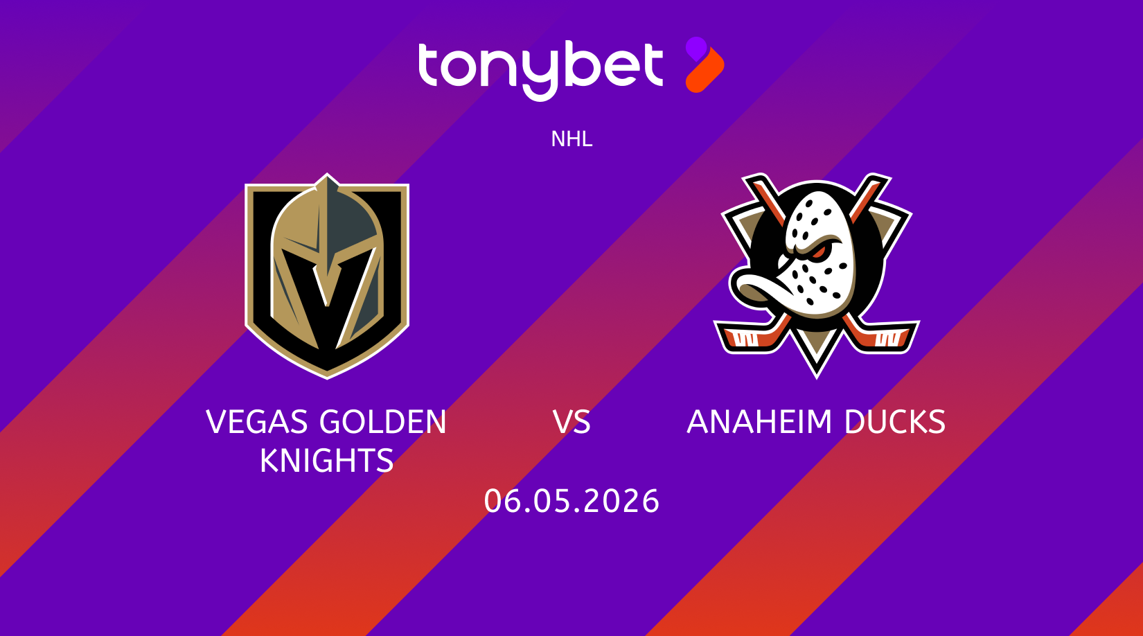Vegas Golden Knights vs Anaheim Ducks Prediction: Moneyline, Props & SGP (May 6)