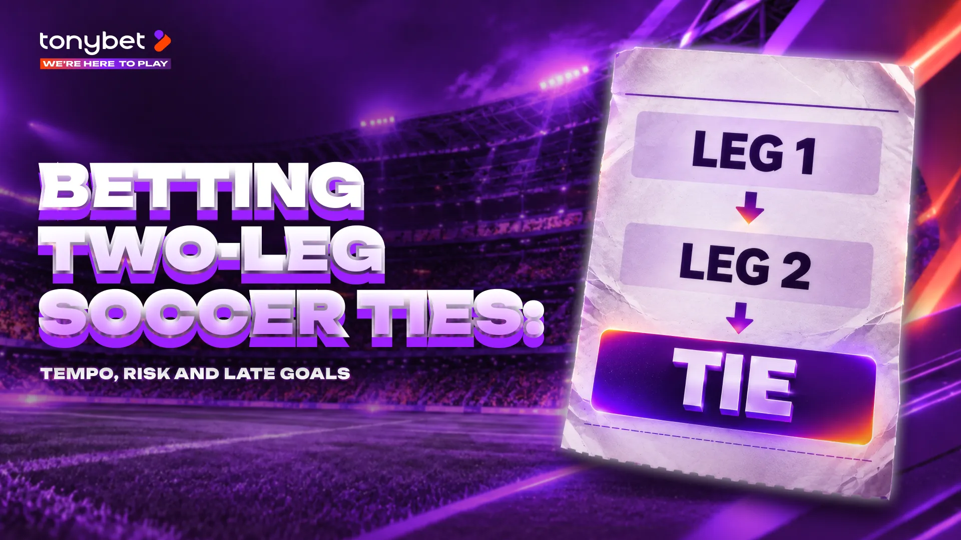 Betting Two-Leg Soccer Ties: Tempo, Risk and Late Goals