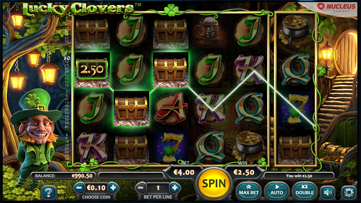 Screenshot of Lucky Clovers Nucleus